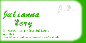 julianna mery business card